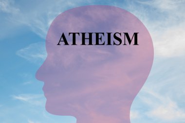 Atheism concept  illustration clipart