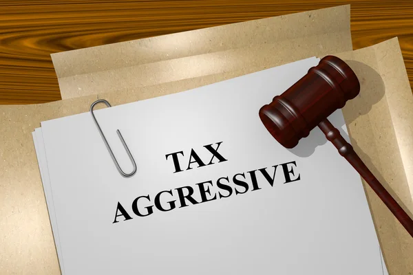 Agresivní pojetí daňové — Stock fotografie