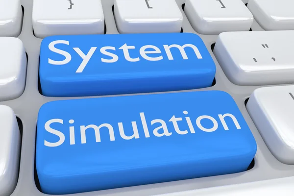 Conceito de simulação do sistema — Fotografia de Stock