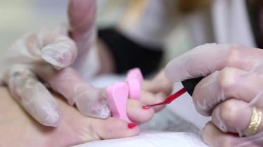 Toe Tırnak cilası eldiven uzman tarafından