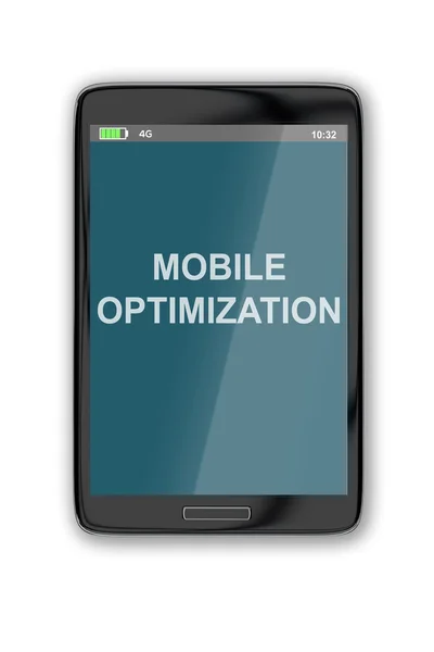 Мобільний оптимізації концепції — стокове фото