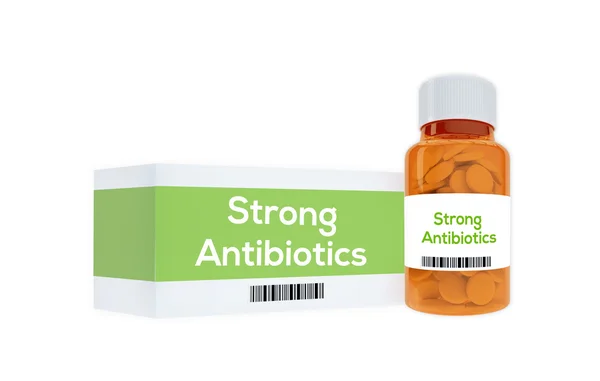 Fuerte concepto de antibióticos — Foto de Stock