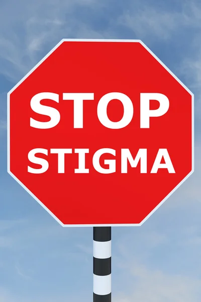 Detener el concepto de estigma — Foto de Stock