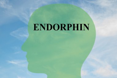 Endorphin concept illustration clipart