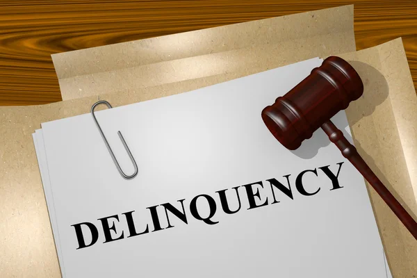 Delinquency concept illustration — Stock Photo, Image