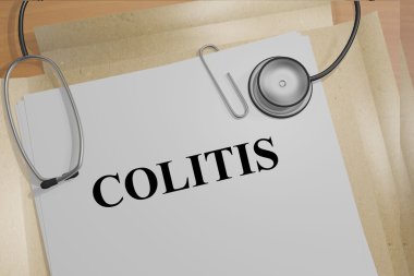 Colitis concept illustration clipart