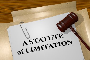 A Statute of Limitation concept clipart