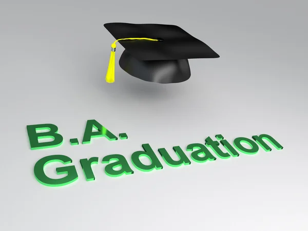 BA Concetto di laurea — Foto Stock