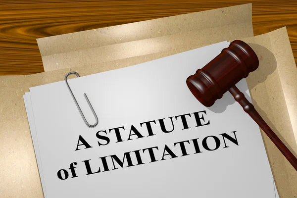 Um conceito de Estatuto de Limitação — Fotografia de Stock