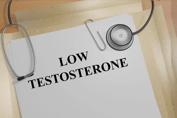 Concepto de testosterona baja — Foto de Stock