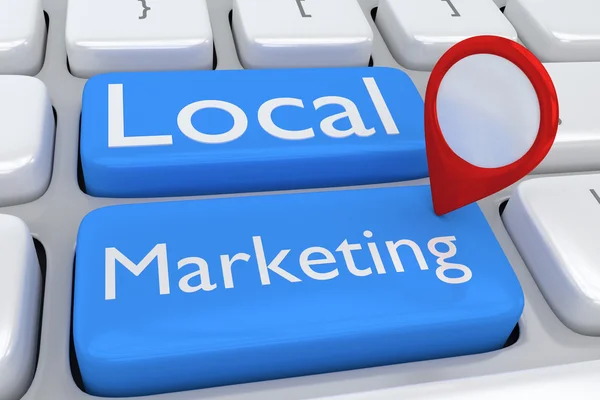 Concept de marketing local — Photo