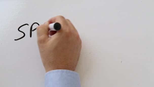 Speciale aanbieding op whiteboard — Stockvideo