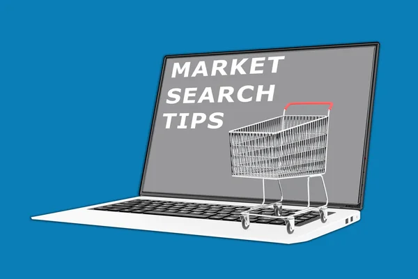 Market Search Tips concept — Stock Photo, Image
