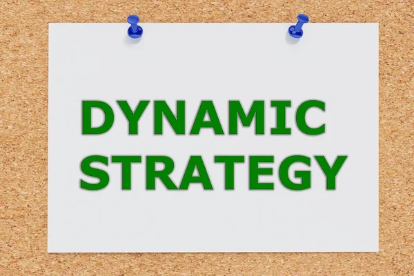 Dynamisk strategi koncept — Stockfoto