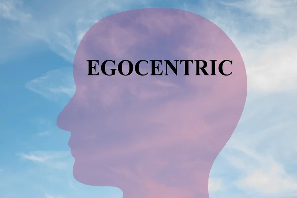 Concepto de personalidad egocéntrica — Foto de Stock