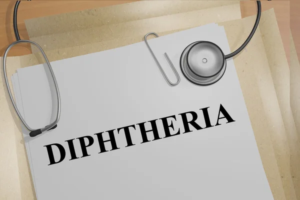 Diphtheria disease concept — Stock Photo, Image