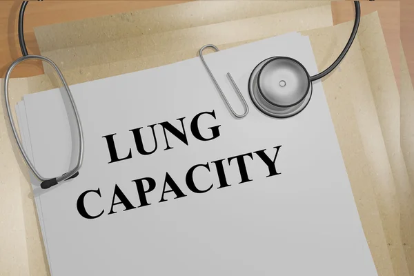 Tüdő kapacitás fogalma — Stock Fotó