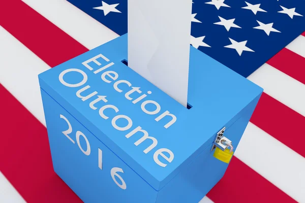 Wybory w wyniku 2016 koncepcja — Zdjęcie stockowe