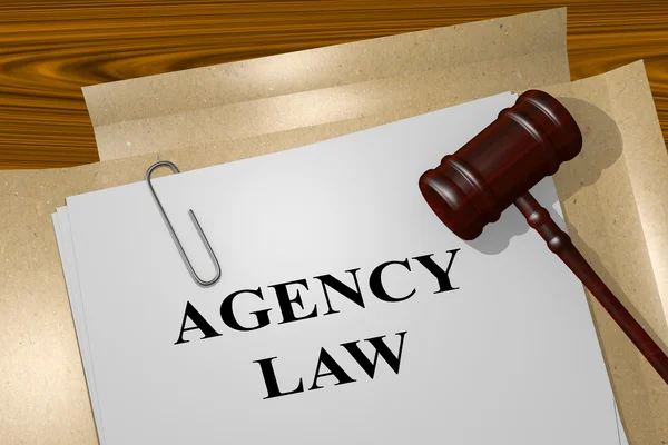 Agency Law legal concept — Stock Photo, Image