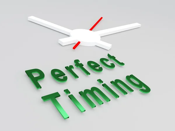 Perfecte Timing concept — Stockfoto