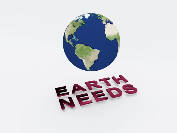 Earth Needs Concept — Stock Photo, Image