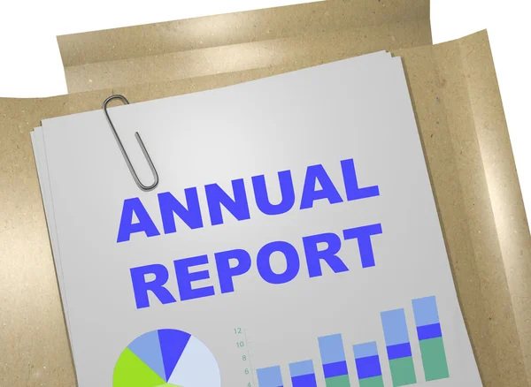 Relazione annuale business concept — Foto Stock