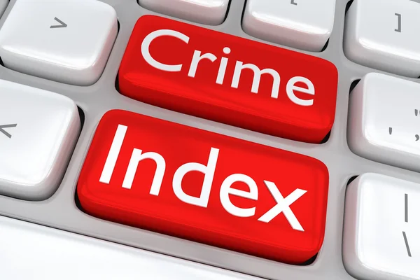 Concepto del índice del crimen — Foto de Stock