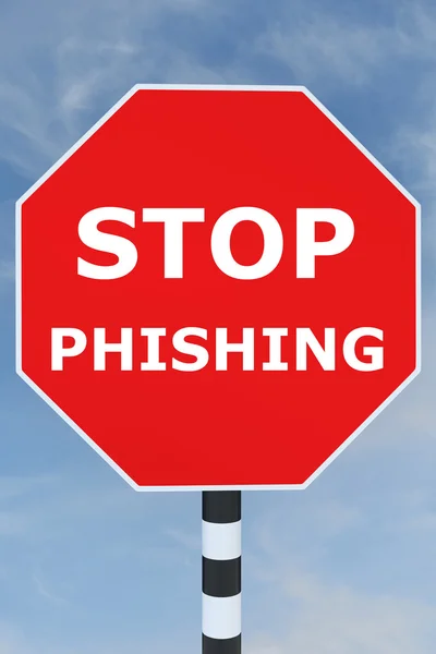 Stop Phishing koncept - Stock-foto