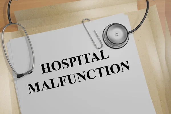 Hospital Malfunction medicial concept — Stock Photo, Image