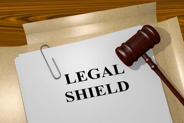 Konsep legal Shield — Stok Foto