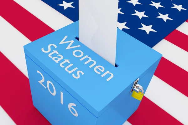 Ženy Status 2016 volby koncepce — Stock fotografie