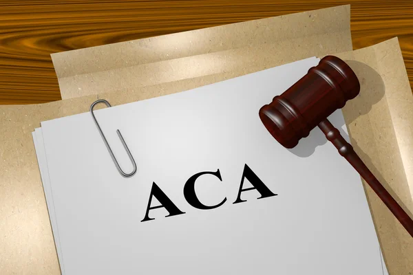 Aca (手頃な価格の医療法) 法的概念 — ストック写真