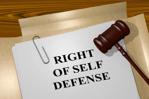 Right of Self Defense concept — Stock Photo, Image