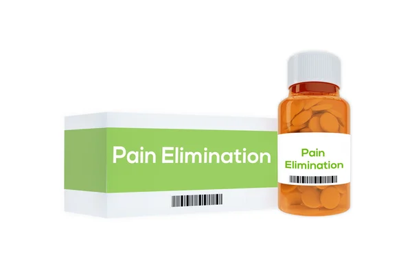 Concepto de medicación para la eliminación del dolor — Foto de Stock
