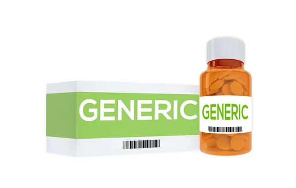 Conceito genérico de medicamento — Fotografia de Stock