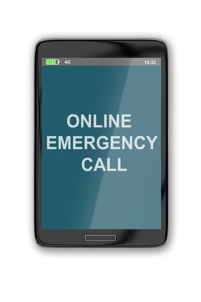 Online Emergency Call concept — Stock Photo, Image