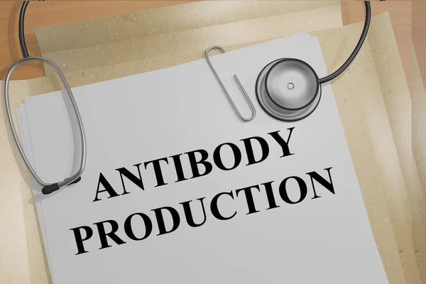 Anticorpo Produção conceito medicial — Fotografia de Stock