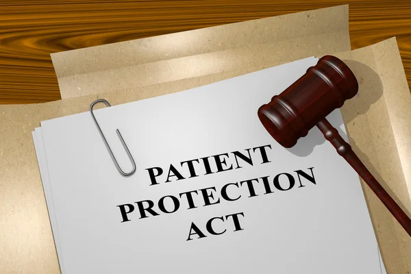 Concepto jurídico de la Ley de Protección al Paciente —  Fotos de Stock