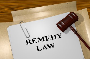 Remedy Law legal concept clipart