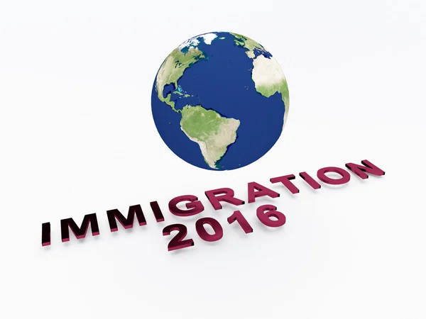 Conceito de imigração 2016 — Fotografia de Stock