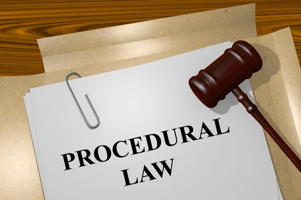 Droit procédural concept juridique — Photo