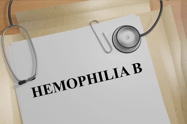 Concepto medicial de hemofilia B — Foto de Stock