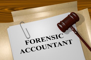 Forensic Accountant legal concept clipart