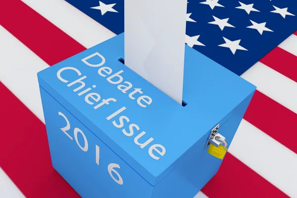 Debate Chief Issue 2016 election concept — Stock Photo, Image