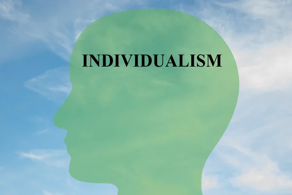 Konzept der Individualismus-Mentalität — Stockfoto