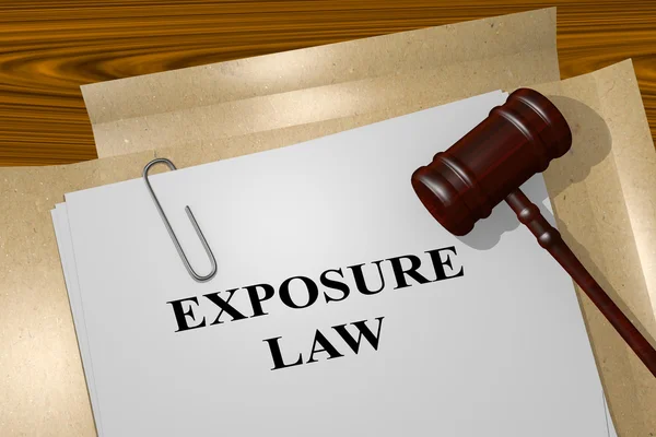 Exposure Law legal concept — Stock Photo, Image