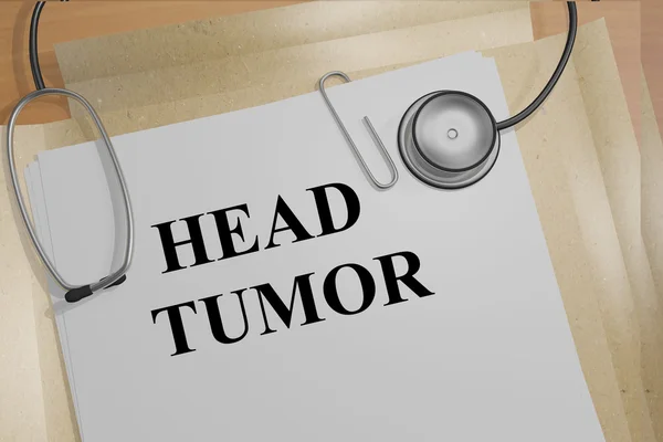 Conceito de cabeça Tumor medicial — Fotografia de Stock
