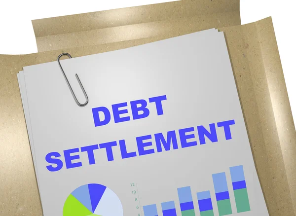 Debt settlement business concept — Stock Photo, Image