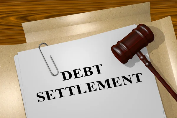 Debt Settlement legal concept — Stock Photo, Image