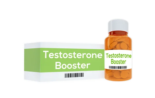 Conceito de medicação de reforço de testosterona — Fotografia de Stock